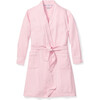 Women's Flannel Robe, Pink - Robes - 1 - thumbnail