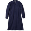 Women's Flannel Grace Nightgown, Navy - Nightgowns - 1 - thumbnail