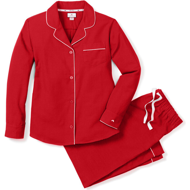 Women's Flannel Classic Pajama Set, Red