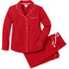 Women's Flannel Classic Pajama Set, Red - Pajamas - 1 - thumbnail