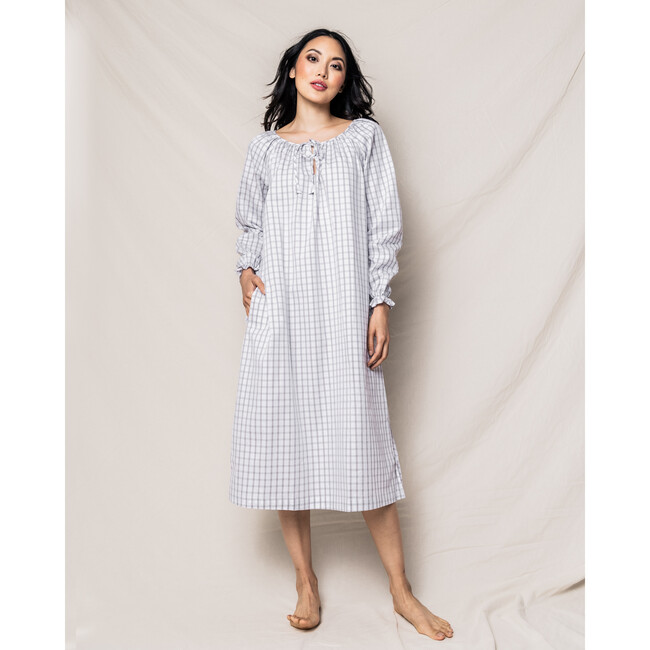 Women's Delphine Nightgown, Regent Tattersall - Nightgowns - 3