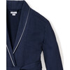 Women's Flannel Robe, Navy - Robes - 5