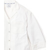 Women's Luxe Pima Cotton Wide Leg Pajama Set, White - Pajamas - 5