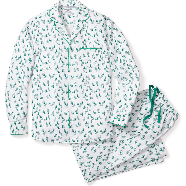 Men's Pajama Set, Evergreen Forest - Pajamas - 1
