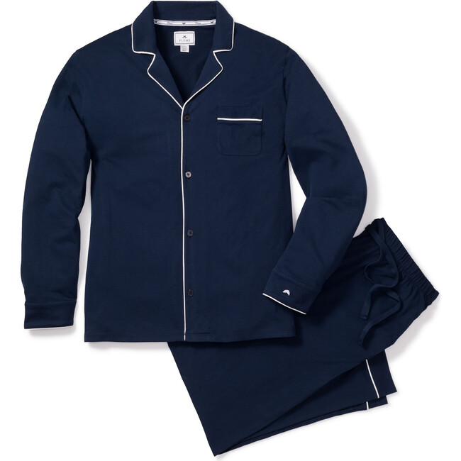 Men's Luxe Pima Cotton Pajama Set, Navy