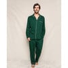 Men's Luxe Pima Cotton Pajama Set, Evergreen - Pajamas - 2