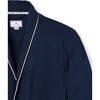 Men's Luxe Pima Cotton Robe, Navy - Robes - 4
