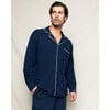 Men's Luxe Pima Cotton Pajama Set, Navy - Pajamas - 5