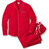 Men's Flannel Classic Pajama Set, Red - Pajamas - 1 - thumbnail