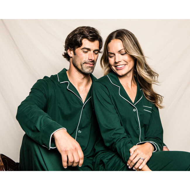 Men's Luxe Pima Cotton Pajama Set, Evergreen - Pajamas - 6