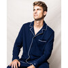 Men's Flannel Pajamas, Navy - Pajamas - 3