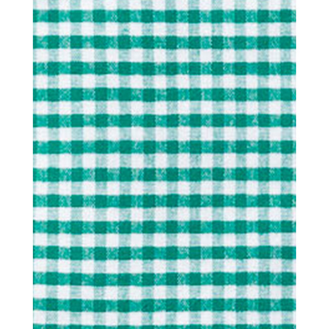 Men's Flannel Robe, Green Gingham - Robes - 5