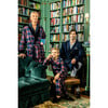 Men's Velvet Trim Robe, Windsor Tartan - Robes - 7