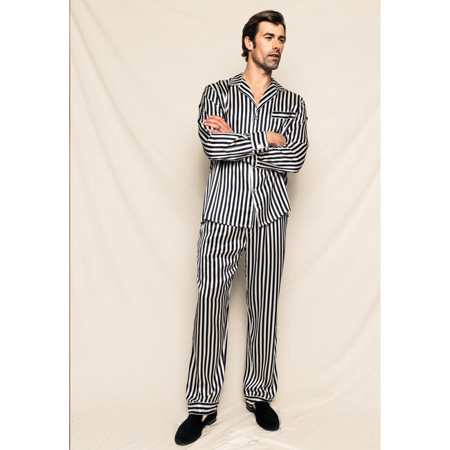 Men's Silk Pajama Set, Bengal Stripe - Pajamas - 2