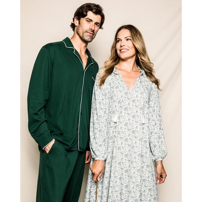 Men's Luxe Pima Cotton Pajama Set, Evergreen - Pajamas - 9