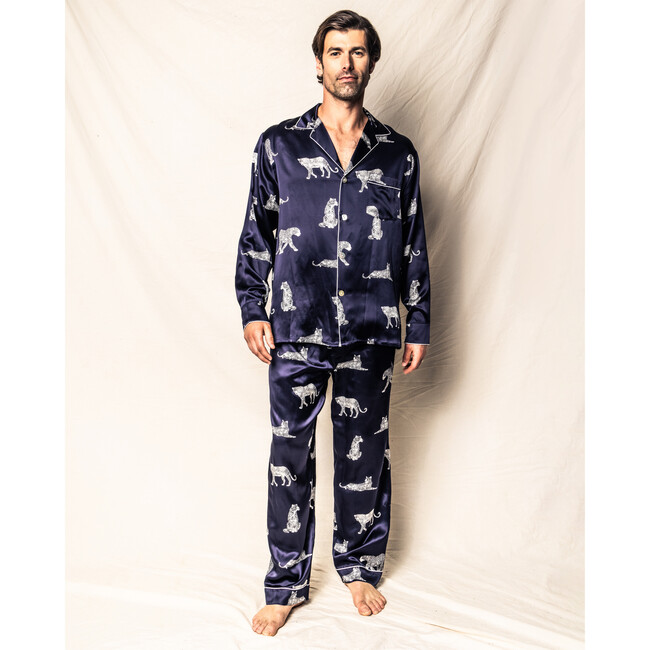 Men's Pajama Set, Silk Panthere de Nuit
