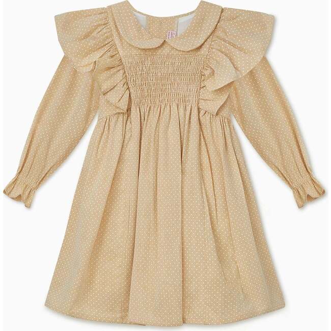 Vivana Dress, Yellow Polka Dot - Dresses - 1