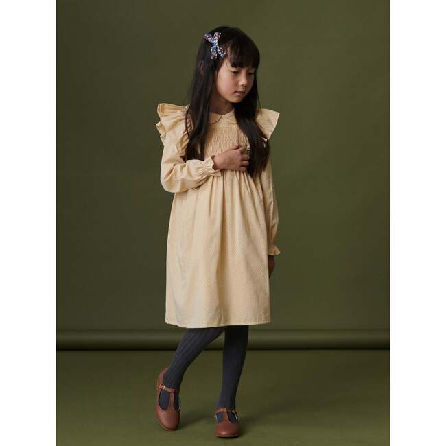 Vivana Dress, Yellow Polka Dot - Dresses - 2