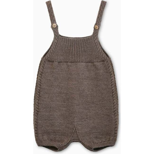 Zavier Merino Dungrees, Brown Melange - Overalls - 1