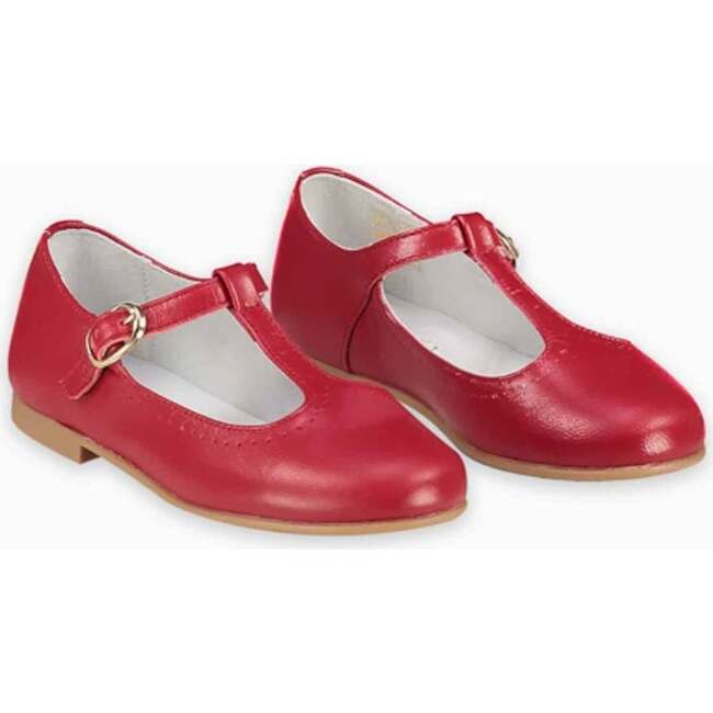 T-Bar Shoes, Red - Dress Shoes - 4
