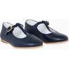 T-Bar Shoes, Navy - Dress Shoes - 4