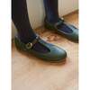 T-Bar Shoes, Bottle Green - Dress Shoes - 2