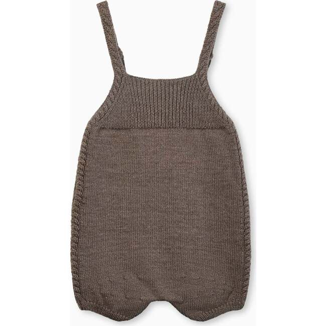 Zavier Merino Dungrees, Brown Melange - Overalls - 3