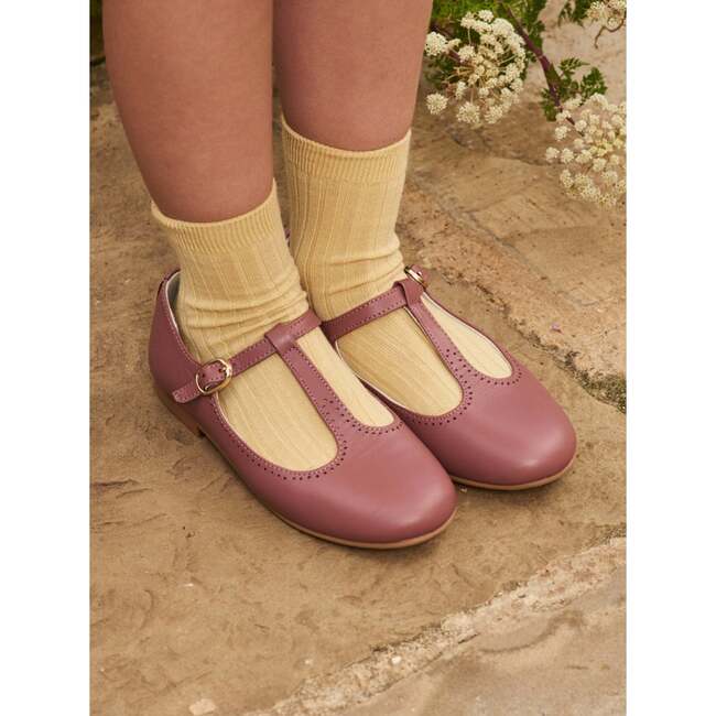 T-Bar Shoes, Dusty Pink - Dress Shoes - 5
