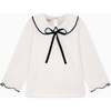Marla Top, White - Shirts - 1 - thumbnail