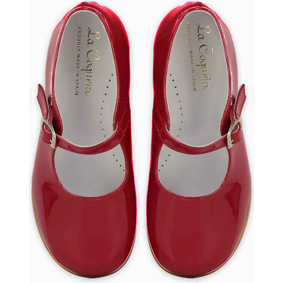 Mary Janes, Patent Red - La Coqueta Shoes | Maisonette