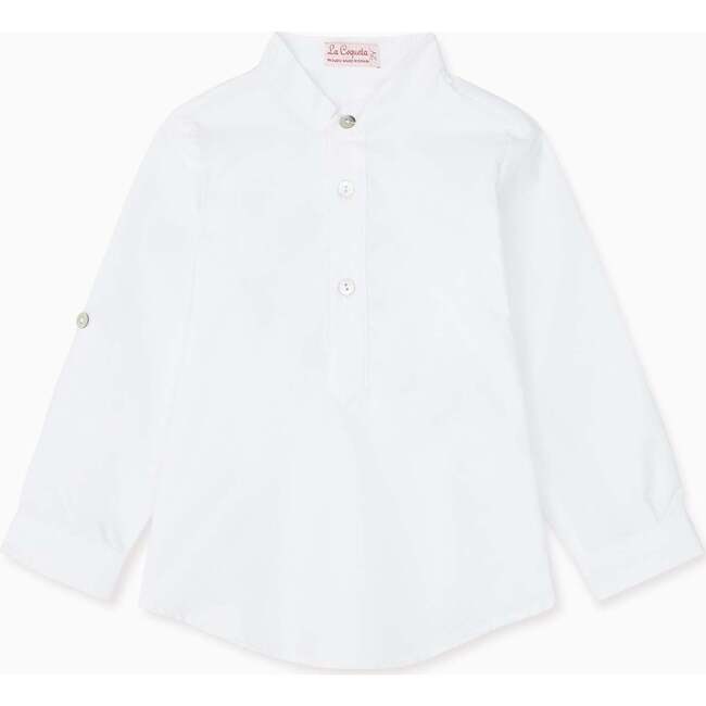 Jazmin Cotton Shirt, White - Shirts - 1