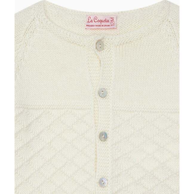 Kaya Merino Cardigan, Ivory - Cardigans - 4
