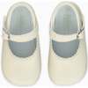 Pram Mary Janes, Ivory - Crib Shoes - 1 - thumbnail