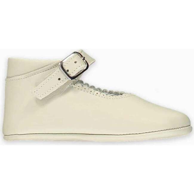Pram Mary Janes, Ivory - Crib Shoes - 3