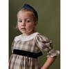Romina Dress, Beige Tartan - Dresses - 5