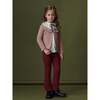 Fleca Trosers, Burgundy - Pants - 2
