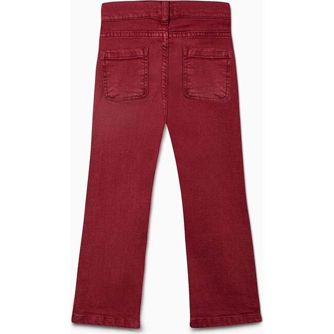 Fleca Trosers, Burgundy - Pants - 3