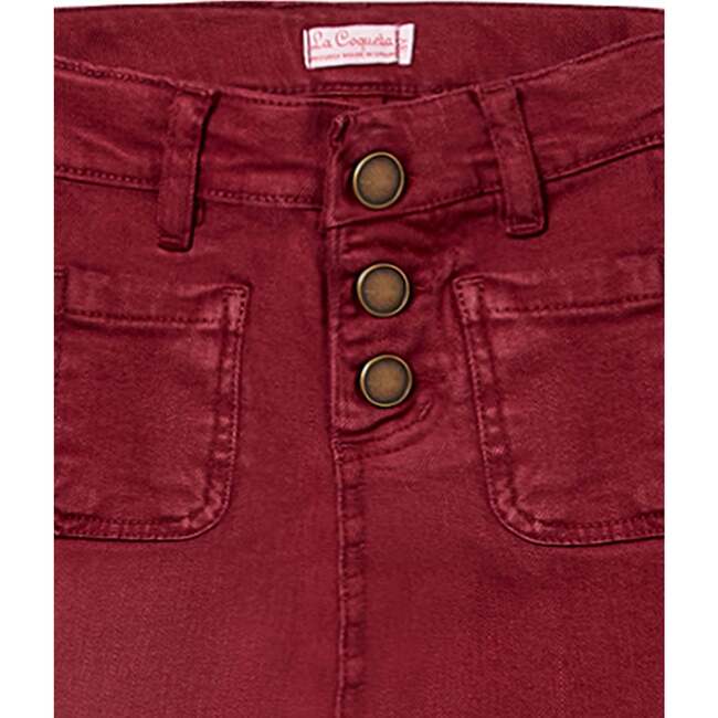 Fleca Trosers, Burgundy - Pants - 4