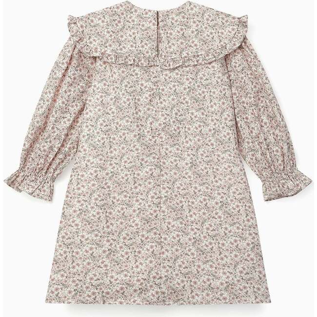 Floris Smock Dress, Pink Floral - Dresses - 5