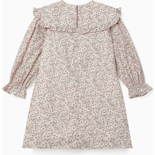 Floris Smock Dress, Pink Floral - Dresses - 7