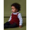 Dima Merino Dungrees, Burgundy - Overalls - 2