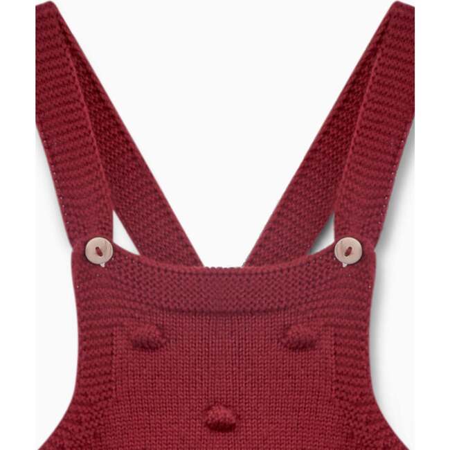 Dima Merino Dungrees, Burgundy - Overalls - 4