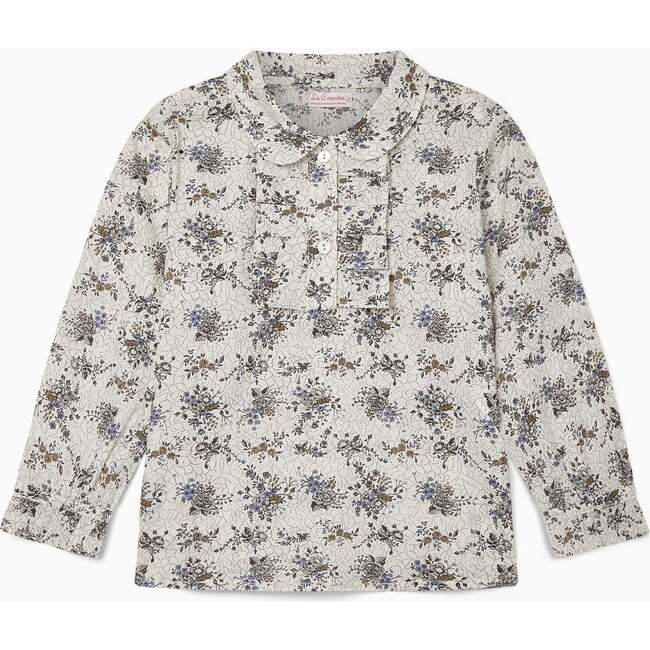 Ania Shirt, Grey Floral