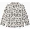 Ania Shirt, Grey Floral - Shirts - 1 - thumbnail