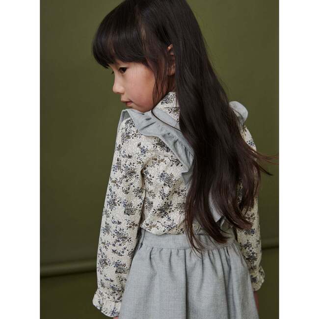Ania Shirt, Grey Floral - Shirts - 3