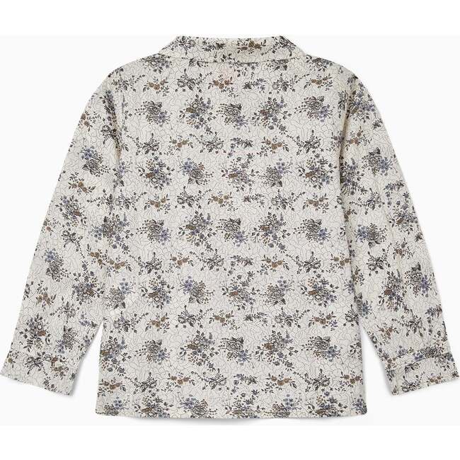 Ania Shirt, Grey Floral - Shirts - 5