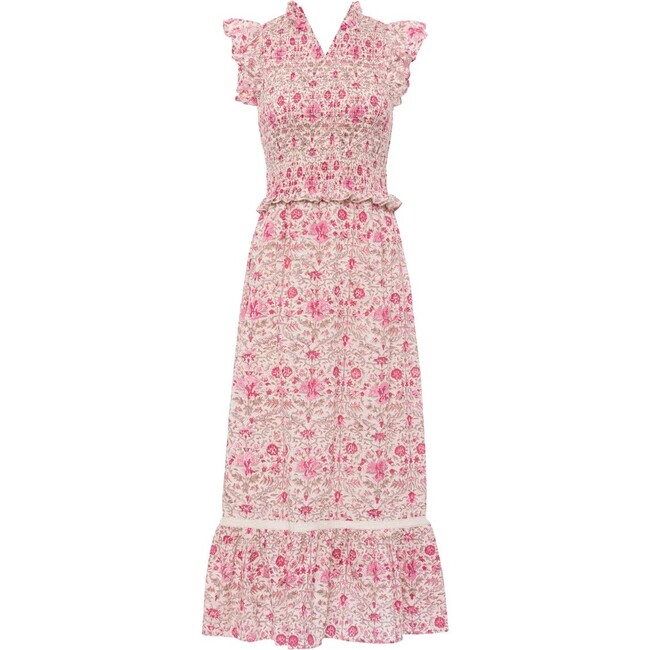 Arabella Maxi, Pink Ditsy - Dresses - 1