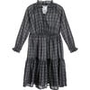 Sienna Kids Dress, Gingham - Dresses - 1 - thumbnail