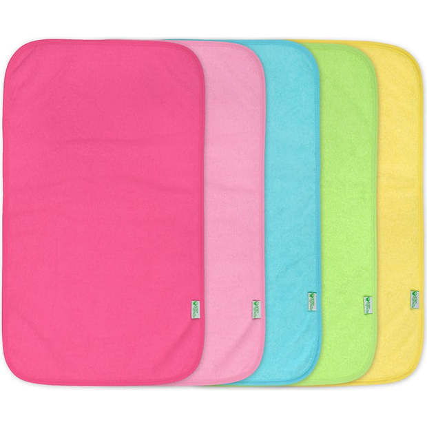 Stay-Dry Burp Pads, Pink - Burp Cloths - 1