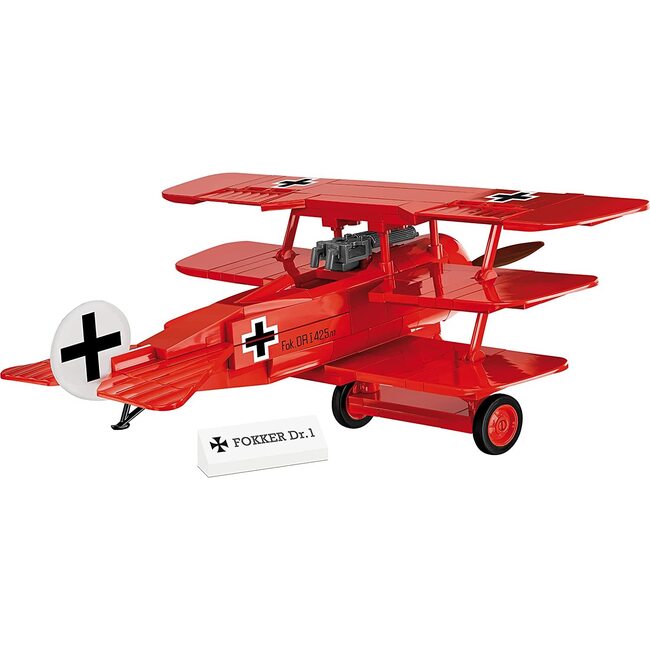 Historical Collection: The Great War Fokker DR.1 "Red Baron" Plane (167 Pieces)